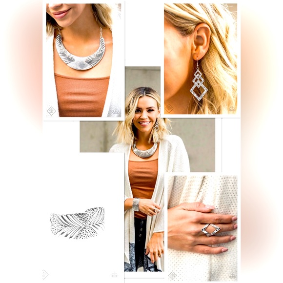 paparazzi Jewelry - New w/Tags * Paparazzi Jewelry 4 piece set (necklace, bracelet, earrings & ring)